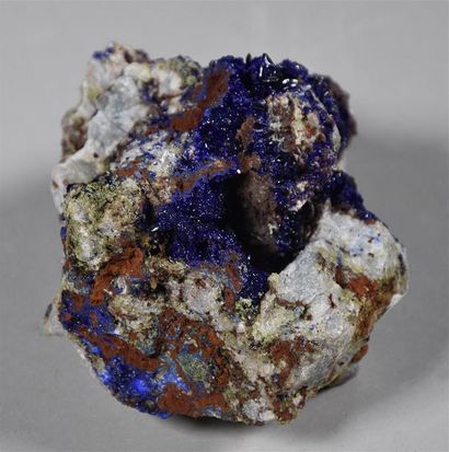 null AZURITE TAZALAGHT SOUSSE MAROC (11cm)