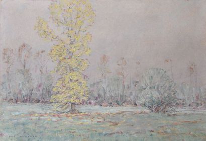 null José MINGRET (1880-1969)
Asnière sur Saône, brumes matinales
Trois aquarelles...