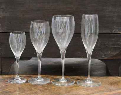 BACCARAT BACCARAT
Service de verres en cristal, modèle 'Saint-Rémy', comprenant:...