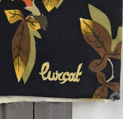 D'après Jean LURCAT (1892-1966) Le coq Tapisserie imprimée sur laine H. 167 cm L....