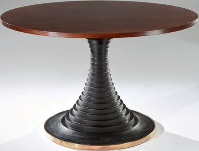 Carlo di CARLI (1910-1999) - Edition SORMANI Table modèle «180» à piétement central...