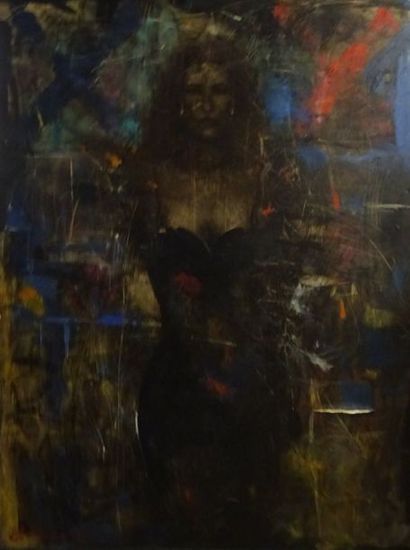 Ares ANTOYAN (1955) Femme au corset, "une déclaration d'amour"
Huile sur toile signée...