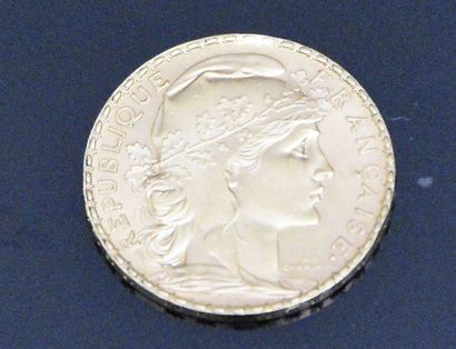 null FRANCE 20 Francs or au coq, 1913 Poids 6,4 g