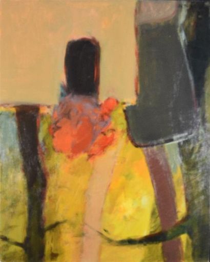 null Michel JOUSSAUME (1931-2013) Lumière jaune Huile sur toile signée eet datée...