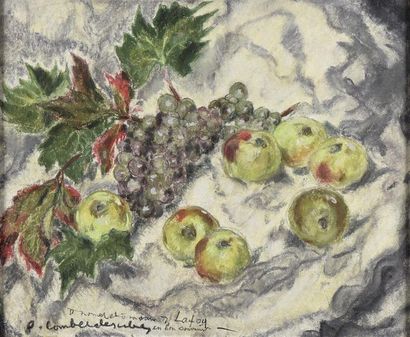 Pierre COMBET-DESCOMBES (1885-1966) Nature morte aux fruits
Pastel signé et dédicacé...