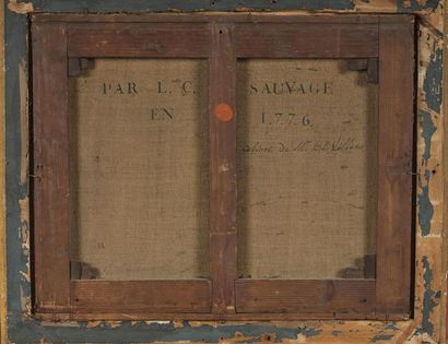 Piat Joseph SAUVAGE (1744-1818) Allégorie de la sculpture
Huile sur toile, signée...