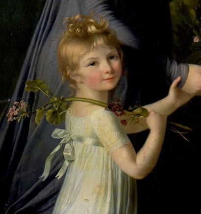 Marie Victoire LEMOINE (1754-1820) ? Portrait présumé de Marie Geneviève Lemoine...