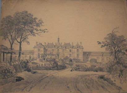 Félix BENOIST (1818-1896) Ensemble de treize feuilles: vue d'une plage Belle-Île;...