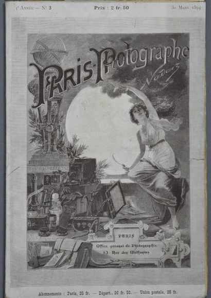 Paris-Photographe, Nadar, 1894 Rare réunion de 9 numéros de la quatrième année (1894),...
