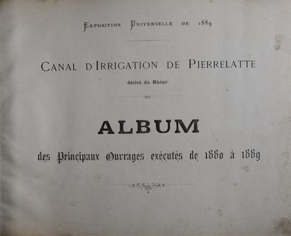 null Canal d'irrigation de Pierrelatte (Drôme et Vaucluse) (album des principaux...