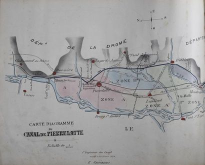 null Canal d'irrigation de Pierrelatte (Drôme et Vaucluse) (album des principaux...