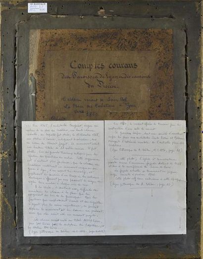 null La place des Cordeliers à Lyon, vers 1855, d'après un cliché de Louis-Antoine...