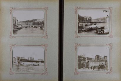 null Intéressant album amateur, vers 1898-1900 84 épreuves, vues de montagne, de...