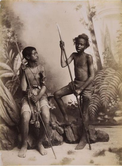 null Afrique de l'Ouest, vers 1875/1880
Rare et belle réunion de 3 tirages albuminés...