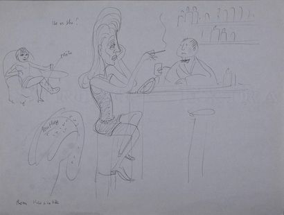 Roger Parry (1905-1977) Italie (Rome, Naples, Arezzo), vers 1950
Série de 14 dessins...