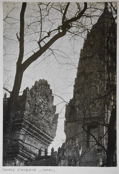 Roger Parry (1905-1977) Détail du temple d'Angkor, vers 1931
Tirage argentique d'époque...