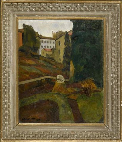 Georges-Albert TRESCH (1881-1948) Coteau de Bissardon, Caluire, 1923
Huile sur toile...