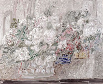 Simone GAMBUS (1928-2015) Le petit vase bleu
Huile sur toile, signée en bas à gauche...