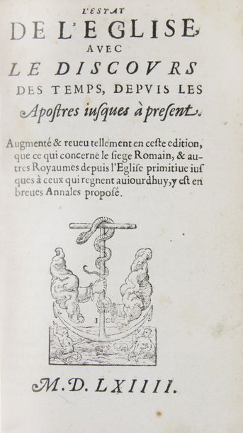 [EBER (Paul)]. L'Estat de la religion et république du peuple judaïque, depuis le...