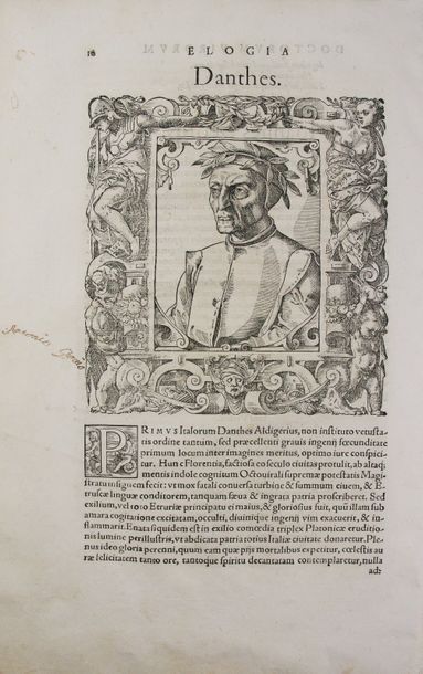 GIOVIO (Paolo). Elogia virorum literis illustrium... Ex musaeo.
Bâle, Pierre Perna,...