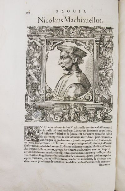 GIOVIO (Paolo). Elogia virorum literis illustrium... Ex musaeo.
Bâle, Pierre Perna,...