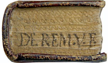 PÉTRARQUE. De remediis utriusque fortunae libri II.
Venise, Alexandre Paganini, 1515.
In-32...