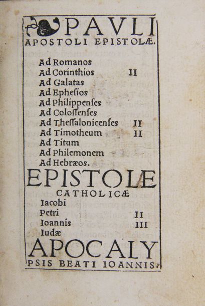 null [BIBLE] - Pauli Apostoli epistolae - Epistolae catholicae
Jacobi, Petri, Joannis,...