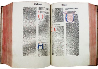 null BIBLIA LATINA.
(Bâle, Johann Amerbach), 1479.
In-folio (292 x 209 mm), de 537...