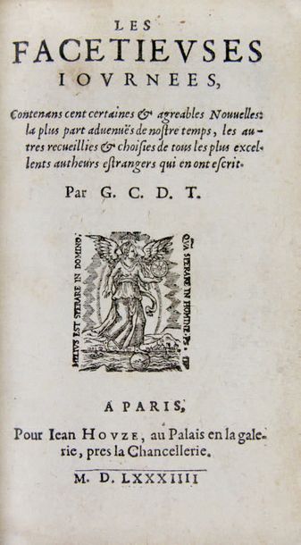 CHAPPUYS (Gabriel). Les Facétieuses Journées contenant certaines et agréables nouvelles,...