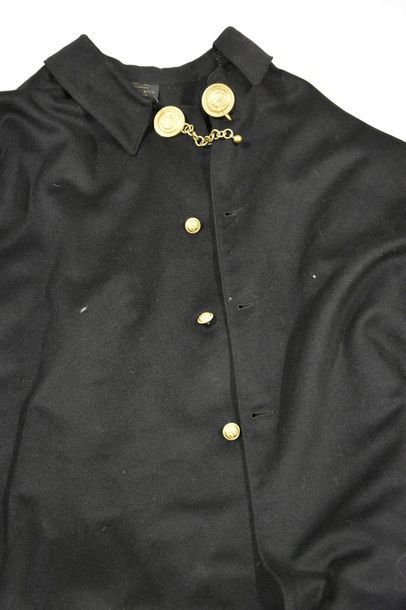 null France Cape de sortie pour tenue modèle 1931 d'officier de marine en drap noir...