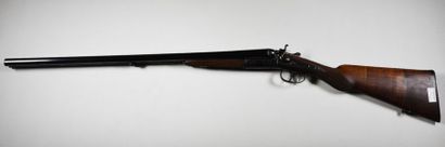 null Fusil de chasse à pistons, canons juxtaposés, platine avant restaurée XIXe siècle...