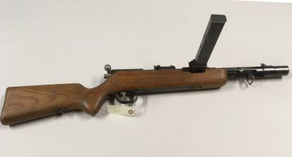 null Allemagne Pistolet Mitrailleur Bergmann modèle 35/I Neutralisé cal 9Mm Bois...