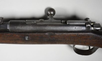 null Autriche Fusil Steyr modèle 1886, monture bois à fût long. Canon à pans puis...