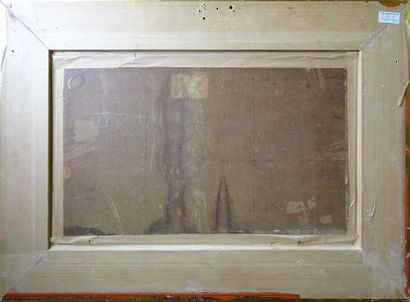null Adolphe APPIAN (1818-1898) Bord de mer Huile sur carton toilé H. 31 cm L. 50...