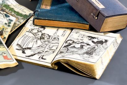 JAPON - Époque EDO (1603- 1868) «Tsuikyo DenGa»
Manga à thème d'histoires de Samouraï,...