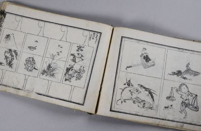 Katsushika HOKUSAI (1760- 1849) Album de Manga Egawa Rytkuchi graveur, Nishimura...