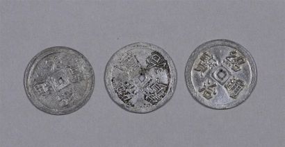ANNAM- VIETNAM - Thieu Tri (1841- 1847) ½ tien en argent, 3 exemplaires
1,9,2 et...