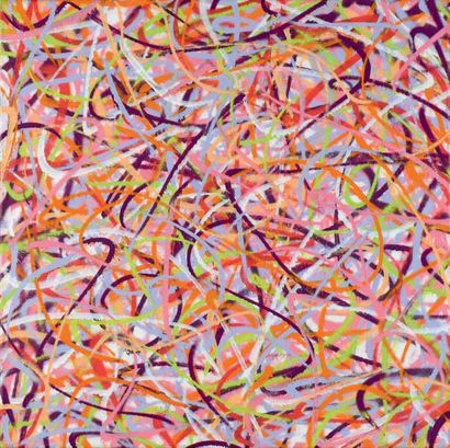 Rafael SLIKS (né en 1981) Pixaçao, 2014
Spray sur toile, signée, datée et annotée...