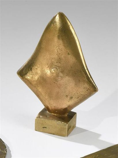 null Yerassimos SKLAVOS (1927-1967) Flamme Epreuve en bronze doré justifié 4/40 sur...