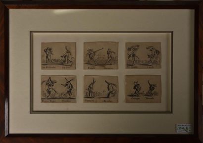 null Diverses planches d'après Jacques CALLOT : les Caprices, le Gueux, les Bally,...