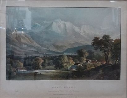 null D'après Gabriel LOPPE (1825 - 1913) Vallée de Chamonix, vue prise depuis la...