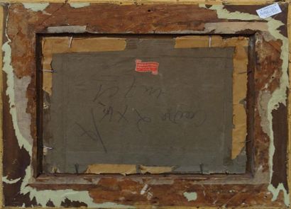 null Louis CARRAND (1821-1899) Paysage Huile sur papier marouflé sur carton, signé...