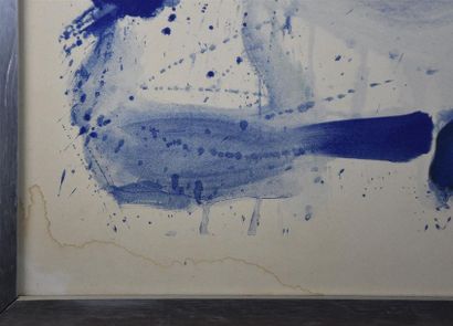 null Sam FRANCIS (1923-1994) Composition bleue Lithographie non signée, numérotée...