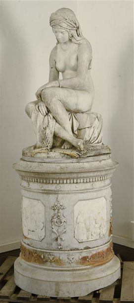 Antonio ROSSETTI (1819 - 1870) La jeune esclave dite ‘L'Esclave nubienne', 1860
Sculpture...
