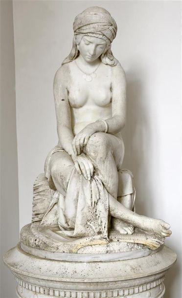 Antonio ROSSETTI (1819 - 1870) La jeune esclave dite ‘L'Esclave nubienne', 1860
Sculpture...