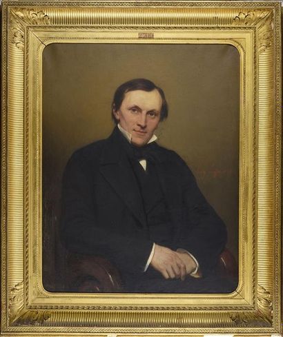 Henry SCHEFFER (1798-1862) Portrait du Docteur F. Churchill, inventeur des hypophosphites
Huile...