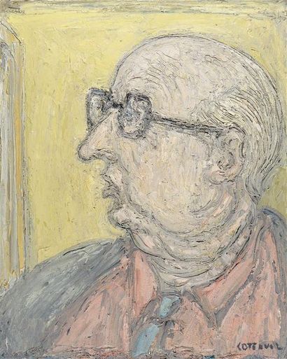 André COTTAVOZ (1922-2012) Portrait de Charles Sorlier
Huile sur toile, signé en...