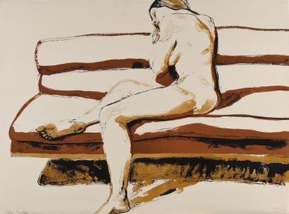 Philip PEARLSTEIN (né en 1924) 
Nude on couch, 1969
Lithographie, signée et justifiée...