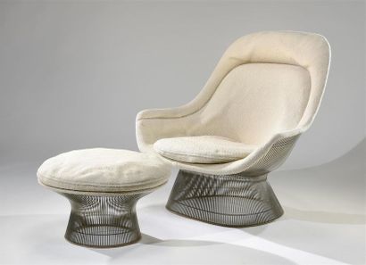 Warren PLATNER (1919-2006) - KNOLL International 
Fauteuil modèle «Easy chair »,...