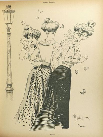 null * ALBUM (L').
Les maîtres de la caricature.
Paris, Taillandier, 1902.
Fort in-4°,...